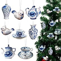 Blue and White Chinoiserie Ornaments