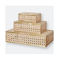 Natural Cane Jewelry Boxes