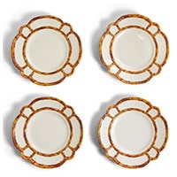 Two’s Company Bamboo Melamie Dinner Plates