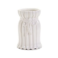 Two’s Company Pleats and Bow Vase